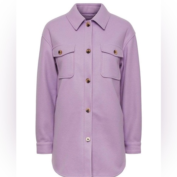 Cute Mauve/purple Shacket - Picture 1 of 4